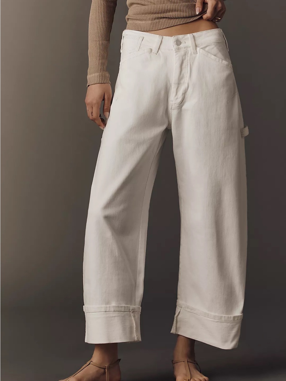 Anthropologie Pilcro Kayden Cuffed Carpenter Barrel Jeans